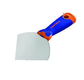 Çift Renk Paslanmaz Çelik Üçgen Köşe Spatulası 10 cm